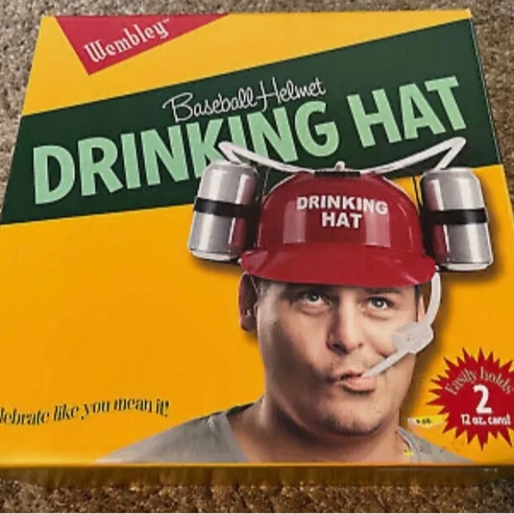 Wembley Drinking Hat College Party Gag gift New